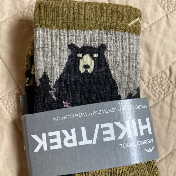 Hike/Trek Socks - Olive and Gray - Picture 2 of 3